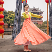 朝鲜族女士韩服舞蹈服装少数民族鲜族服饰改良公主半身演出服裙子