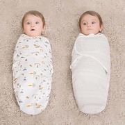 新生儿抱被休闲安抚包巾，纯棉防惊跳襁褓夏款睡袋婴儿用品