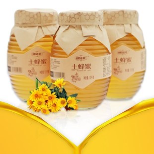 蜂连社井冈山土蜂蜜，纯正天然野生大瓶装土蜂蜜农家自产1000g/瓶