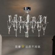 客厅水晶吸顶灯别墅主卧室餐厅家用创意灯高级感艺术现代大厅吊灯