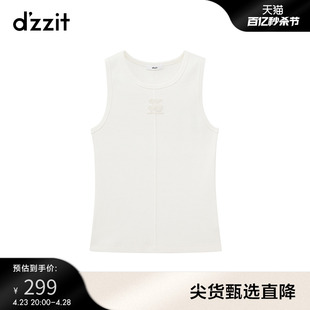 dzzit地素背心式t恤23春秋，时尚休闲风设计感小众女