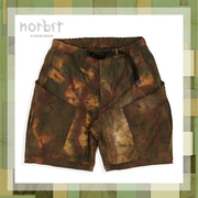 norbit(服饰)山系，户外宽松休闲速干透气尼龙，夏短款迷彩印花短裤