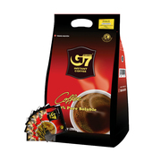 越南进口中原G7黑咖啡美式无蔗糖苦咖啡速溶纯黑咖啡粉100包提神