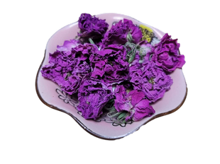 新疆昆仑山冰珀粉玫瑰花冠茶100g和田大马士革紫平阴玫瑰花干