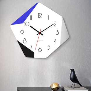 定制钟表挂钟客厅家用时尚挂表电子时钟挂墙抽象现代简约个性石英