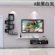 创意电视背景墙装饰架，隔板墙上置物架客厅造型架电视柜机顶盒架
