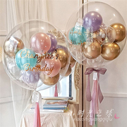 波波球气球开业气氛儿童宝宝周岁，生日订婚结婚房装饰场景布置套装