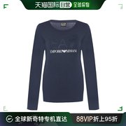 香港直邮EMPORIO ARMANI 女海军蓝色女士T恤 3ZTT79-TJ12Z-1554