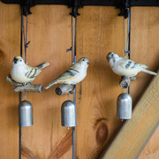 小鸟风铃铛树脂挂件装饰别墅，庭院乡村文艺，复古花园杂货欧式小