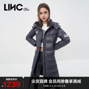 lincchic金羽杰羽绒服女修身潮酷超长款羽绒服，女冬季y22808191