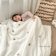 婴儿被子纯棉秋冬宝宝新生儿童安抚豆豆被幼儿园午睡豆豆毯盖毯