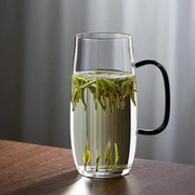 玻璃茶杯主人杯耐热玻璃，绿茶杯网红泡茶杯，家用办公室喝茶杯子带把