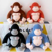创意猴子抱枕毛绒玩具猩猩，玩偶金刚公仔女生，大号布娃娃生日礼物男