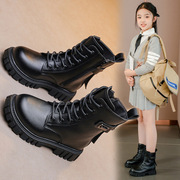 儿童马丁靴2023冬季韩版英伦风时尚潮流中大女童公主短靴