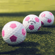 Callaway Truvis Pink卡拉威限量版粉色高石墨烯高尔夫球三层球