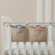 收纳盒婴儿专用尿不湿收纳床头挂袋，儿童床边纸尿裤，宝宝纯棉尿布袋