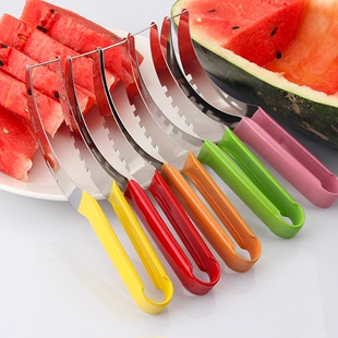 下单立减50彩色水果切割切片工具家用哈密瓜，西瓜切块器夏季