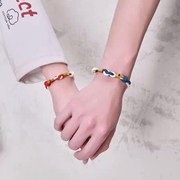 中国风长相思小众设计编织手绳同心结手环一对情侣学生定情