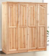 卧室家具全拆装型实木加厚加高四门衣柜，全杉木衣柜yla418
