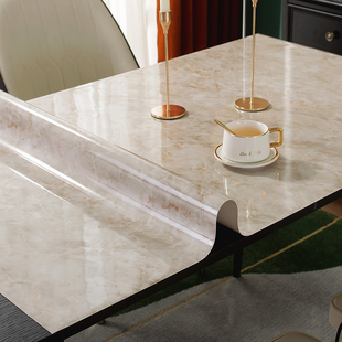 pvc桌布防水防油防烫免洗餐桌，垫软质玻璃茶几，垫塑料长方形桌布厚
