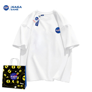 NASA GAME联名款2024纯棉短袖t恤男女儿童潮牌童装T恤YB