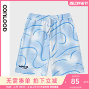 Conlood 2024年夏季水波纹针织短裤男女同款宽松舒适童装百搭