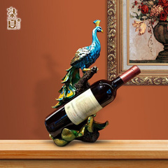 柒夏欧式创意家居摆件红酒架葡萄酒展示架酒托酒柜客厅装饰品工艺