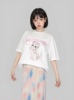 女士图案凉感索罗纳T恤猫咪印花短袖宽松上衣涂鸦可爱甜酷时尚