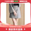 日本直邮MERCURYDUO 女士高腰格纹短裤裙 可搭配套装 独特裙摆开