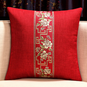 中式抱枕沙发客厅靠垫中国风，含芯靠背垫办公室腰枕现代靠枕套定制
