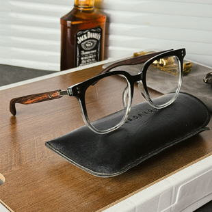tr90复古原木色大方框，眼镜框男可配近视板材，木纹质镜腿眼镜架女