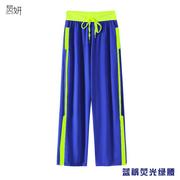 炅广舞套夏季紫色裤，子女长裤运动裤装，跳舞见描述夏装场健身操