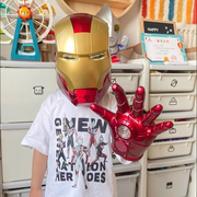 可穿戴变形钢铁侠的头盔贾维斯盔甲全身儿童面具手掌套玩具礼物男