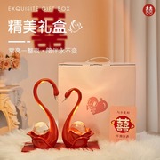 高档结婚礼物送新娘新人女方陪嫁长明灯一对实用高级感台灯床头灯