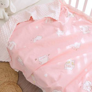 婴儿豆豆毯纯棉新生儿宝宝安抚毯春夏空调被幼儿园毛毯子(毛毯子)儿童盖毯