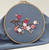 学生手工刺绣布艺材料，缝纫立体丝带，十字绣欧式小副花草画