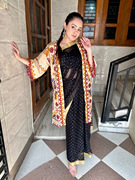 印度进口民族风棉麻刺绣旅游女装开衫防晒衣披肩外套外罩宽松