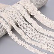 蕾丝颈链diy项链材料，棉花边米色自制耳环，发饰头箍饰品配件4.5米价