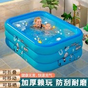 速发宝宝婴儿家用儿童小孩游泳家庭泳池可折叠超大型大人游泳池桶