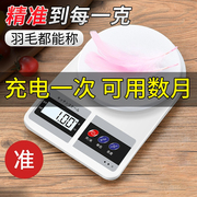 厨房称烘焙电子秤家用小型商用称量器精准称重食物克称小称器数度