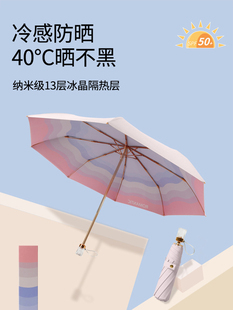 菲诺太阳伞防晒防紫外线折叠便携高颜值隔热雨伞女晴雨两用遮阳伞