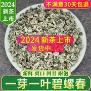 碧螺春2024新茶特级一芽一叶，云南绿茶碧螺春茶叶浓香型500g散装