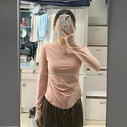 瑜伽服女2023秋冬舞蹈上衣普拉提训练服跳绳羽毛球衣服健身衣