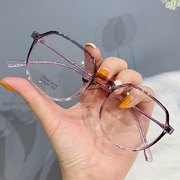 防辐射蓝光可配有度数素颜显瘦平光护目近视眼镜女眼睛框架男韩版