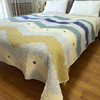 2023夏季床单单件纯棉双面斜纹绗缝床盖夹棉单人床炕盖全棉