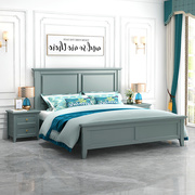 美式轻奢全实木卧室，家具主卧次卧大床，1.51.8米简约欧式双人床