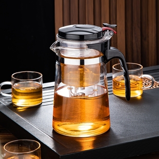 玻璃茶杯飘逸杯茶壶茶具套装防爆耐热泡茶壶，花茶壶过滤冲茶器套装