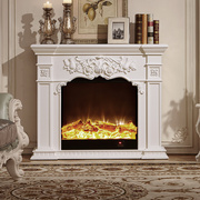 美式成品壁炉装饰柜法式别墅定制实木欧式复古1米仿真火壁炉柜子