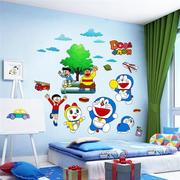 机器猫卡通墙贴画自粘卧室床头墙画贴纸儿童房间装饰墙壁墙纸贴画