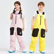 儿童滑雪背带裤男童女童装备防水加厚防风保暖专业单双板滑雪户外
